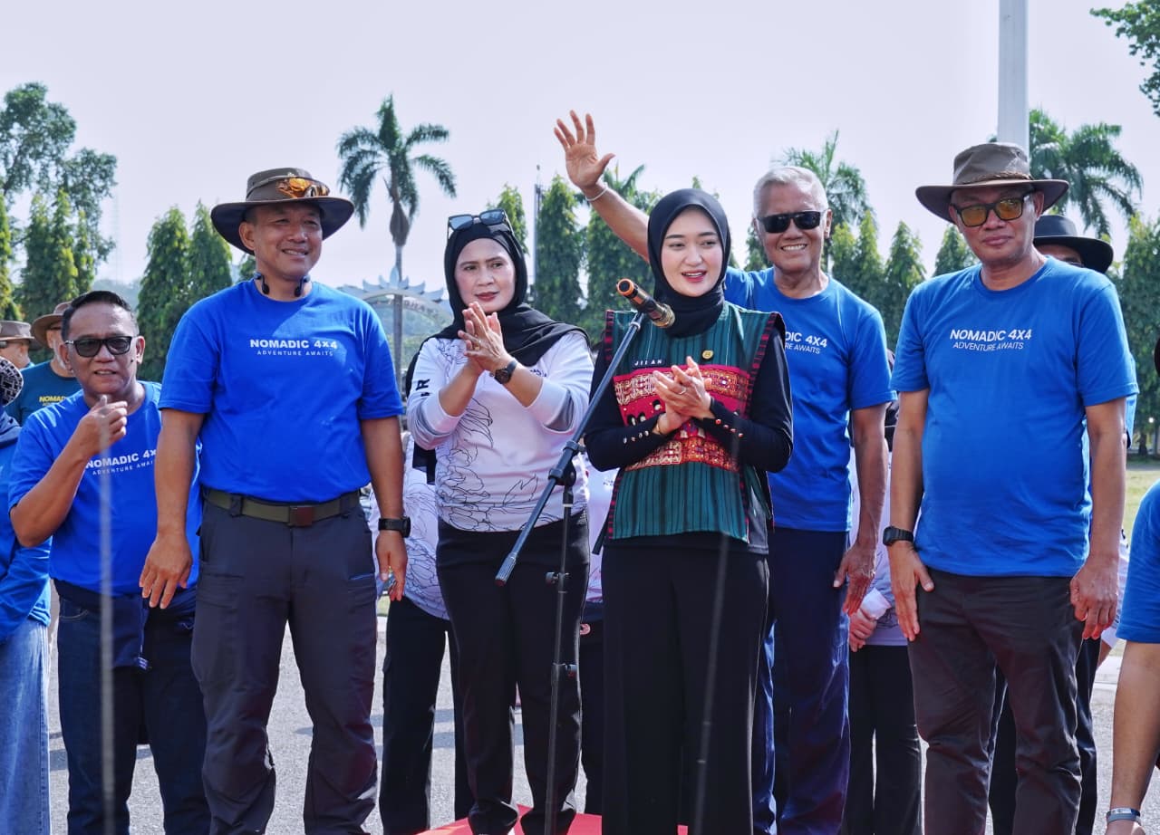 Wagub Lampung Jihan Nurlela Sambut Rombongan Nomadic 4x4 Adventure Awaits